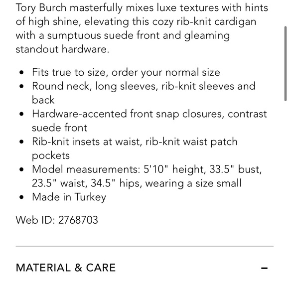 Tory Burch Katerina Contrasting Cardigan - Picture 6 of 10